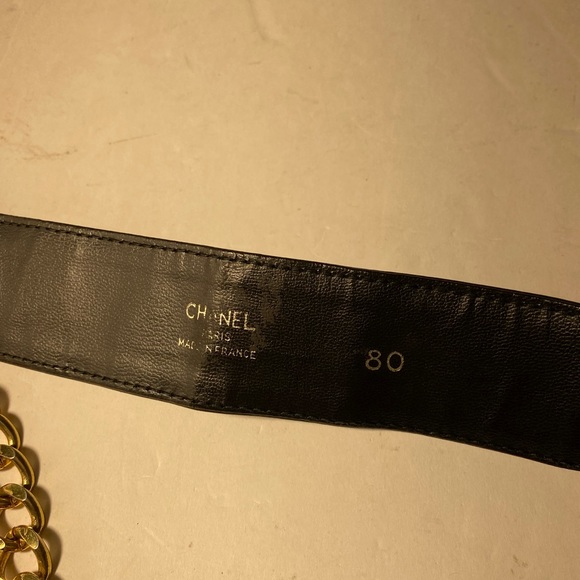 Chanel Vintage Leather Drop Chain with Logo Detail Belt Size: 80cm - Picture 9 of 9